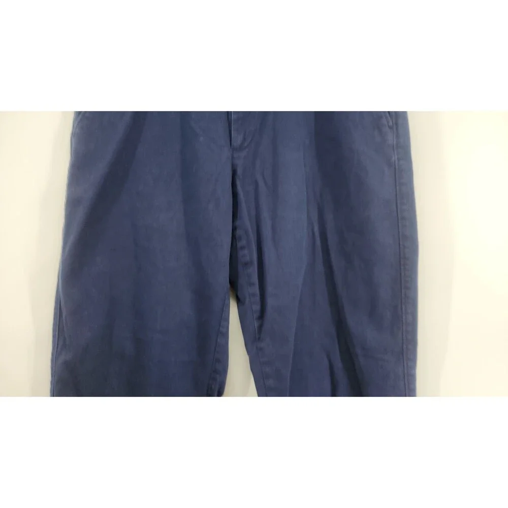 J.CREW Mens 34X30 Navy‎ Blue Flex Straight Chino Cotton Pants
